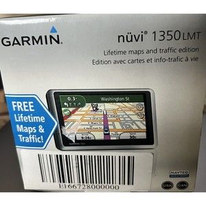 Garmin nuvi 1350 LMT 4.3in Touchscreen GPS Navigator Lifetime Maps W Accessories
